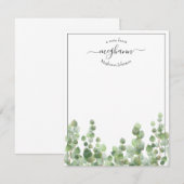 Greenery Script | Van het bureau van de Kaart van  (Voorkant / Achterkant)