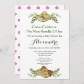 Greenery Seashell Cream Shells Baby shower (Voorkant / Achterkant)