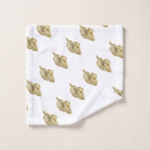 Greenery Seashell Nautical Cream Shells Bad Handdoek (Wasdoekje)