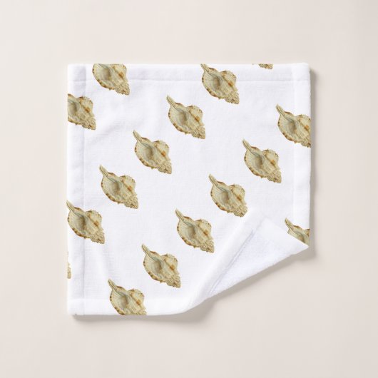 Greenery Seashell Nautical Cream Shells Bad Handdoek (Wasdoekje)
