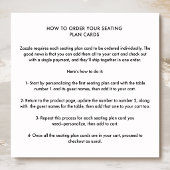 Greenery Seating Plan Kaarten met gastnamen