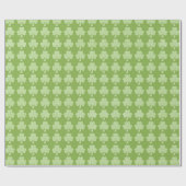 Greenery Shamrock Clover Polka stipt Patrick's Day Cadeaupapier (Vlak)