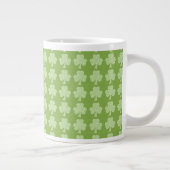 Greenery Shamrock Clover Polka stipt Patrick's Day Grote Koffiekop (Rechts)