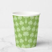 Greenery Shamrock Clover Polka stipt Patrick's Day Papieren Bekers (Rechts)