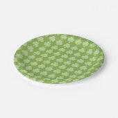 Greenery Shamrock Clover Polka stipt Patrick's Day Papieren Bordje (Gekanteld)