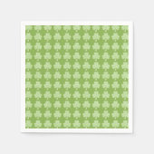 Greenery Shamrock Clover Polka stipt Patrick's Day Servet (Voorkant)