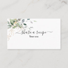 Greenery Share a recept Enclosure Kaart Visitekaartje