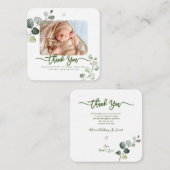 Greenery Shower Hartelijk dank voor uw DIY Colour  Notitiekaartje (Voorkant / Achterkant)