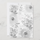 Greenery Simple Peach Flowers Weddenschappen Kaart (Achterkant)