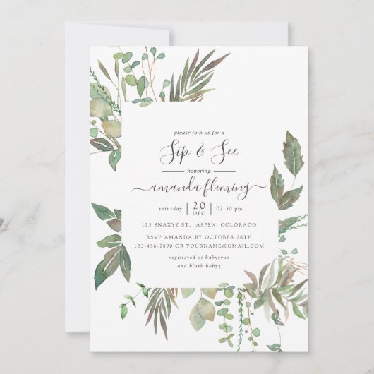 Greenery Sip en See Kaart (Voorkant)