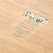 Greenery Spanish Wedding Invitation Acryl Uitnodigingen (Laagn)