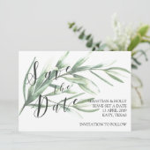 Greenery Sparen de Kaart van de Uitnodiging van de (Staand voorkant)