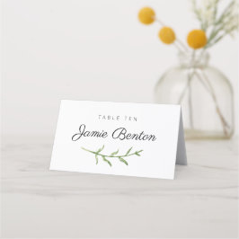 Greenery Spring Wedding / Event Place Card Plaatskaartje
