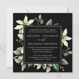 Greenery Square | Waterverf Botanische bruiloft Kaart