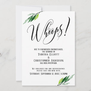 Greenery stelt huwelijk 'Whoops!' uit aankondiging