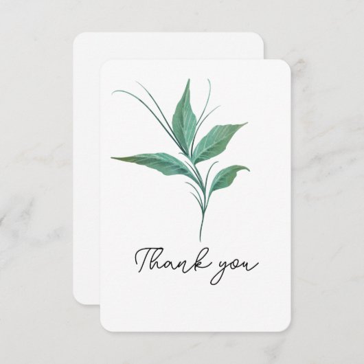 Greenery Stem bedankt (Voorkant / Achterkant)