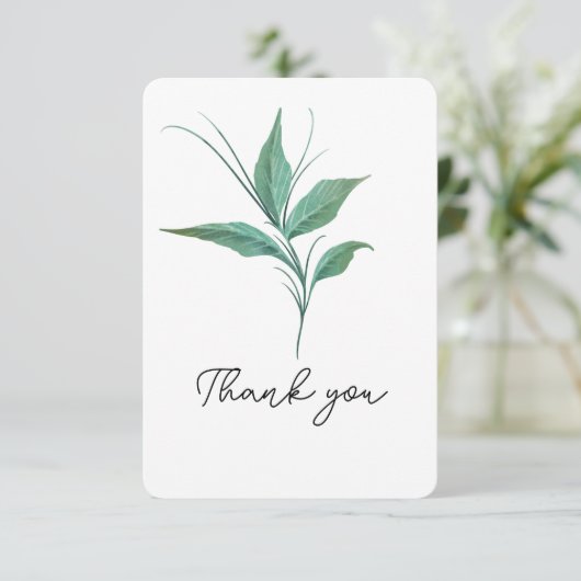 Greenery Stem bedankt (Staand voorkant)