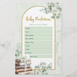 Greenery Storybook Baby Voorspellingen Spelletjes