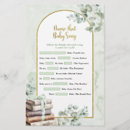 Greenery Storybook Naam dat Baby Song Games