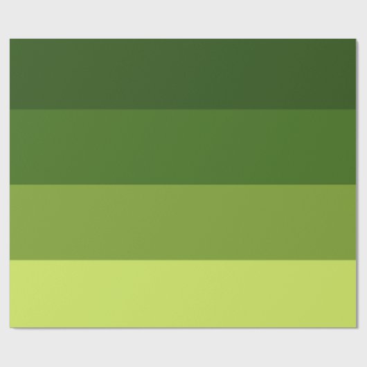 Greenery Stripes Cadeaupapier (Vlak)