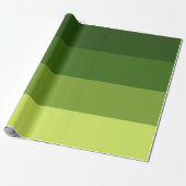 Greenery Stripes Cadeaupapier (Uitgerold)