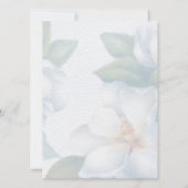 Greenery Succulent Leaf Mint Waterverf Botanisch Kaart (Achterkant)