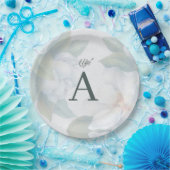 Greenery Succulent Leaf Mint Waterverf Botanisch Papieren Bordje (Feest)