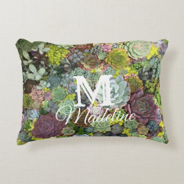 Greenery Succulents Accent Kussen