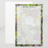 Greenery Succulents Briefpapier (Voorkant / Achterkant)