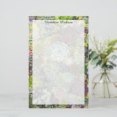 Greenery Succulents Briefpapier (Staand voorkant)