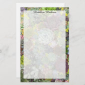 Greenery Succulents Briefpapier (Voorkant / Achterkant)