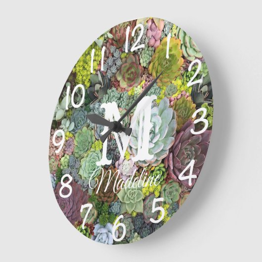 Greenery Succulents Grote Klok (Hoek)