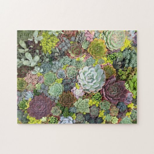 Greenery Succulents Legpuzzel (Horizontaal)
