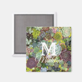 Greenery Succulents Magneet (Voorkant / Achterkant)