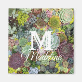 Greenery Succulents Magneet (Voorkant)