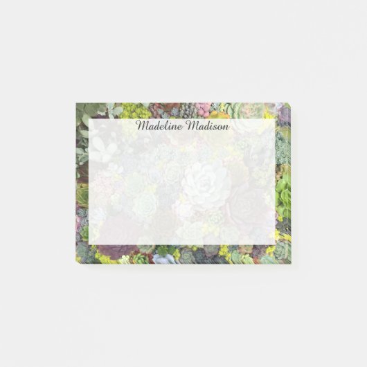 Greenery Succulents Post-it® Notes (Voorkant)