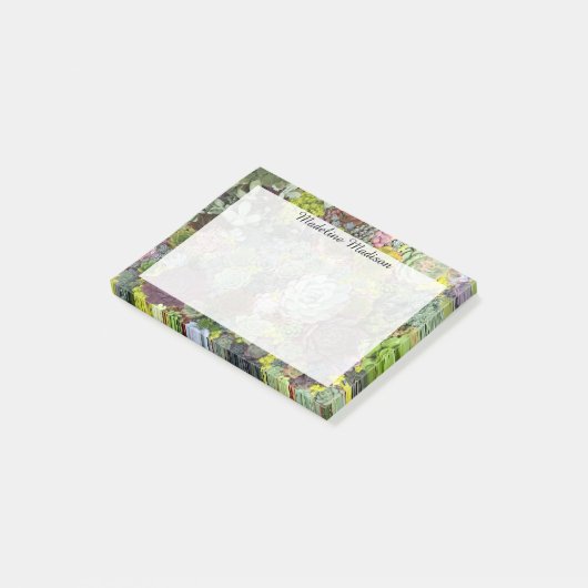 Greenery Succulents Post-it® Notes (Schuin)