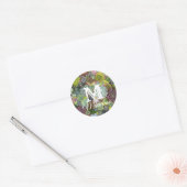 Greenery Succulents Ronde Sticker (Envelop)