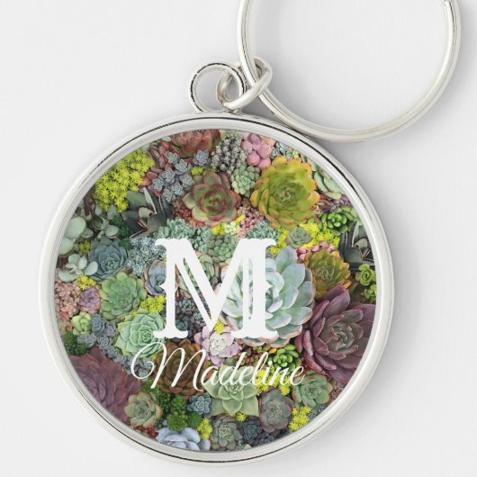 Greenery Succulents Sleutelhanger (Voorkant)