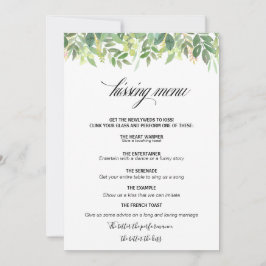 Greenery Summer Destination Kissingmenu