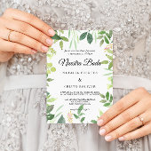 Greenery Summer Destination Spain Wedding Kaart