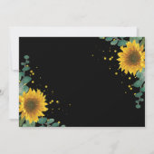 Greenery Sunflower Graduy Party Foto Kaart (Achterkant)