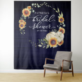 Greenery Sunflower Herfst Vrijgezellenfeest Backdr Wandkleed (In situ)