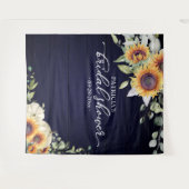 Greenery Sunflower Herfst Vrijgezellenfeest Backdr Wandkleed (Voorkant (horizontaal))