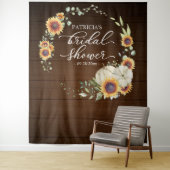 Greenery Sunflower Herfst Vrijgezellenfeest Backdr Wandkleed (In situ)