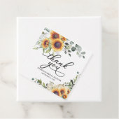 Greenery Sunflower Pumpkin Herfst Vrijgezellenfees Bedankjes Labels (In situ)