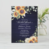 Greenery Sunflower Pumpkin Herfst Vrijgezellenfees Kaart (Staand voorkant)