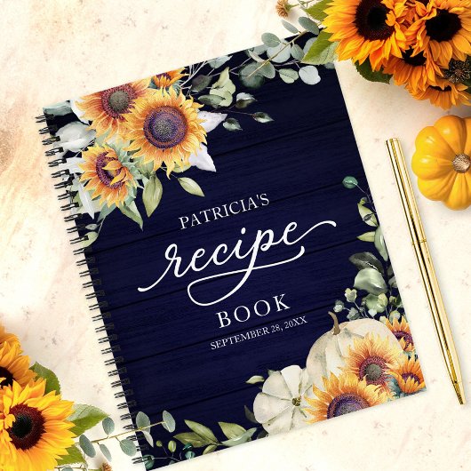 Greenery Sunflower Vrijgezellenfeest Recipe Book Notitieboek