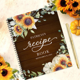 Greenery Sunflower Vrijgezellenfeest Recipe Book Notitieboek