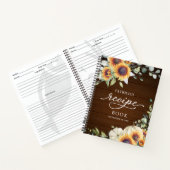 Greenery Sunflower Vrijgezellenfeest Recipe Book Notitieboek (Binnen)